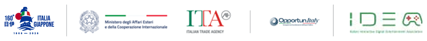 160th anniversary of Italy–Japan relations · Ministry of Foreign Affairs and International Cooperation · ITA Italian Trade Agency · OpportunItaly · IIDEA